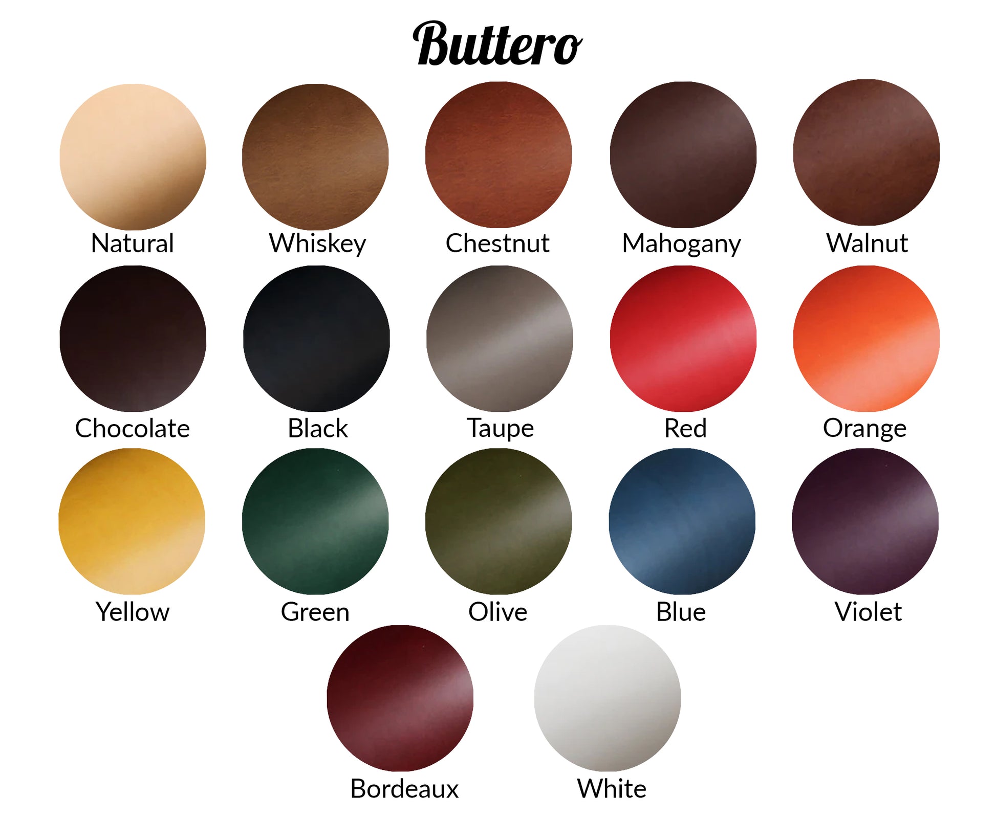 Color Swatch Buttero Leather