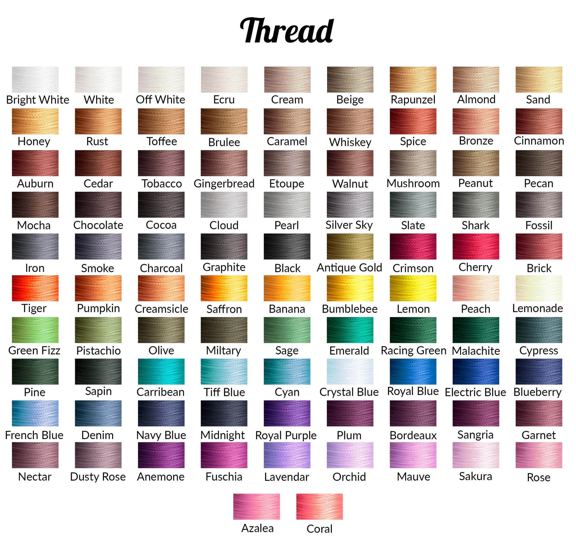 Color Swatch for Thread options